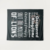 クリスチャン・シャットムーズオブライオンズ聖なる書物、 経典 タペストリー (正面(横))