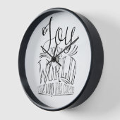 クリスチャン・ジョイ・ザ・ワールド・クリスマス 壁時計 (傾斜)