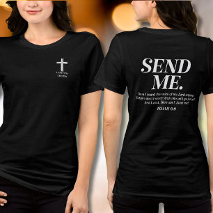 クリスチャン・センド・ミー・イザヤ書6:8教会名・アウトリーチ トライブレンドTシャツ