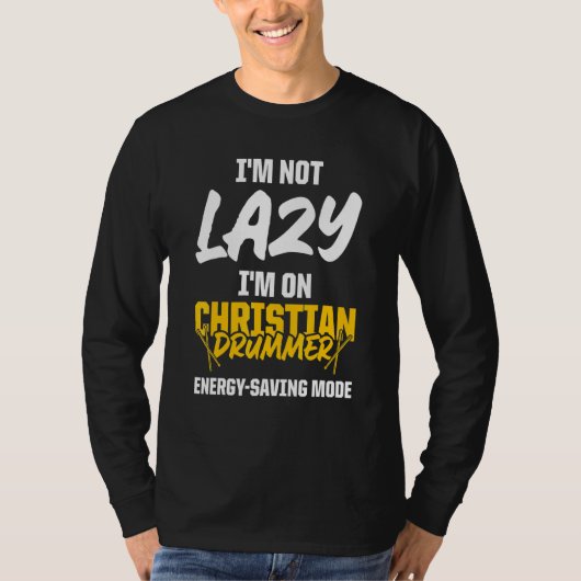 クリスチャン ドラマー 教会 奉仕 ドラム奏者 61 Tシャツ (正面)