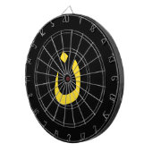 クリスチャン・ナザレスピリチュアルの黄色のシンボル ダーツボード (正面右)