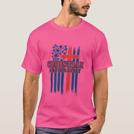 クリスチャン+ナショナリスト ジョークグッズ Tシャツ (正面)