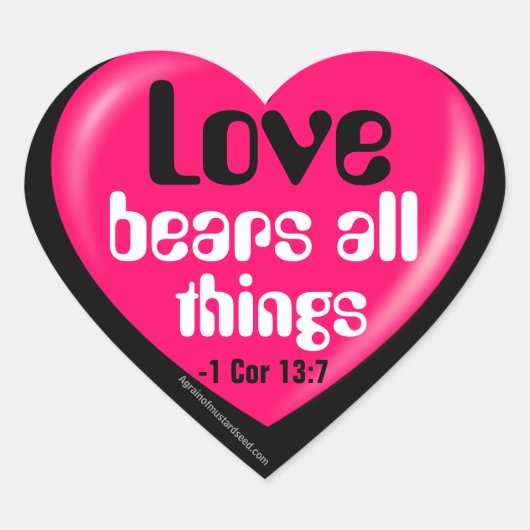 クリスチャン ハートシール (正面)