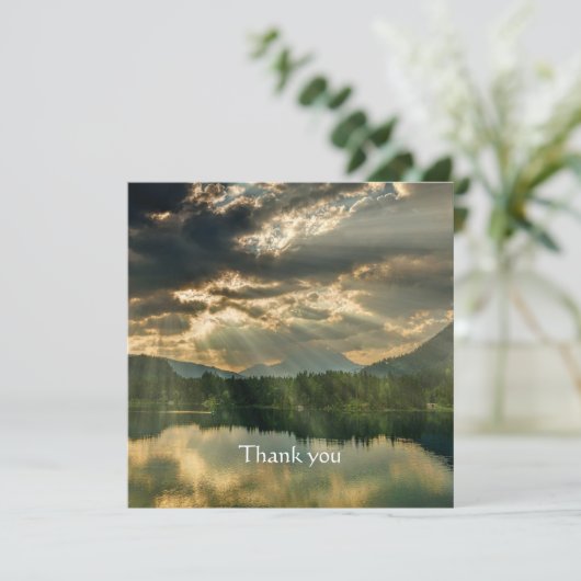 クリスチャン・バイブル感謝してい聖なる書物、 経典サンライトレイクサイド カード (スタンド正面)