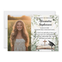 クリスチャン・バイブル聖句の写真卒業