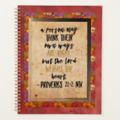 クリスチャン・バイブル聖句アート箴言21:2 プランナー手帳 (正面)