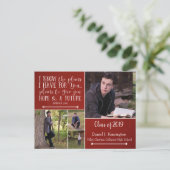 クリスチャン・バイブル聖句フォトコラージュ卒業 ポストカード (スタンド正面)