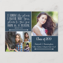 クリスチャン・バイブル聖句フォトコラージュ卒業 ポストカード
