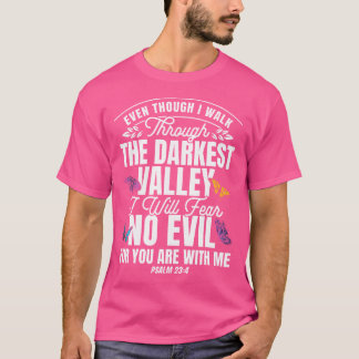 クリスチャン・バイブル聖句詩篇234花蝶 Tシャツ