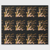 クリスチャン・バイブル聖句詩篇46:10花蝶 ラッピングペーパー (フラット)