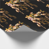 クリスチャン・バイブル聖句詩篇46:10花蝶 ラッピングペーパー (角)