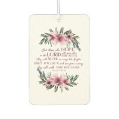 クリスチャン・バイブル・バース・イザヤ40フローラ カーエアーフレッシュナー (正面)