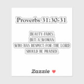 クリスチャン・バイブル・バース・ウィメンズ引用文ことわざ シール (シート)