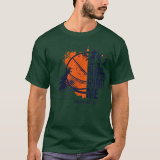 クリスチャン・バスケットボール男少年キッズ宗教的Gif Tシャツ