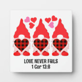 クリスチャン・バレンタイン格言愛は決して失敗しない フォトプラーク (正面)