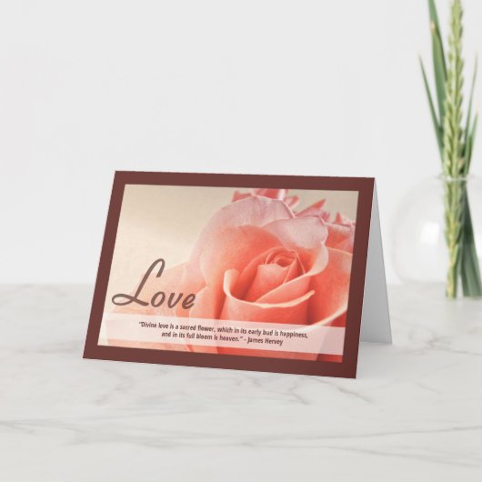 クリスチャン・バレンタイン・デイ・カードと引用文 シーズンカード (正面)