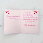 クリスチャン バレンタイン ラブ カード – ソロモンの歌 (内部)