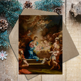 クリスチャン バロック ヴィンテージ クリスマス ナティビティ シーン