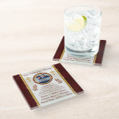 クリスチャン・パーソナライズされたコースター ガラスコースター (アングル)