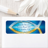 クリスチャン・フィッシュ・住所 シール (インサイチュ)