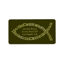 クリスチャン・フィッシュ・住所 シール