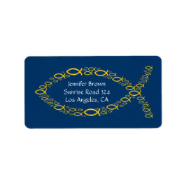 クリスチャン・フィッシュ・住所 シール