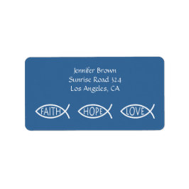 クリスチャン・フィッシュ・住所 シール