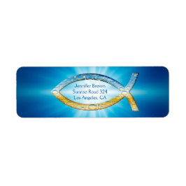 クリスチャン・フィッシュ・住所 シール