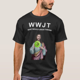 クリスチャン・フリスビー・ゴルファー用ディスクゴルフ引用文 Tシャツ