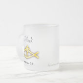 クリスチャン フロストグラスマグカップ (正面左)