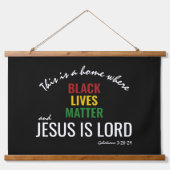 クリスチャン・ブラックは物質ぶら下がったのタペストリーを生きる 吊り下げ型タペストリー (正面)