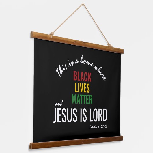 クリスチャン・ブラックは物質ぶら下がったのタペストリーを生きる 吊り下げ型タペストリー (傾斜あり)