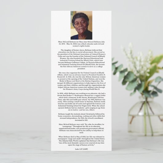 クリスチャン・ブラック・ヒストリーカード (スタンド正面)