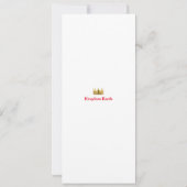 クリスチャン・ブラック・ヒストリーカード (裏面)