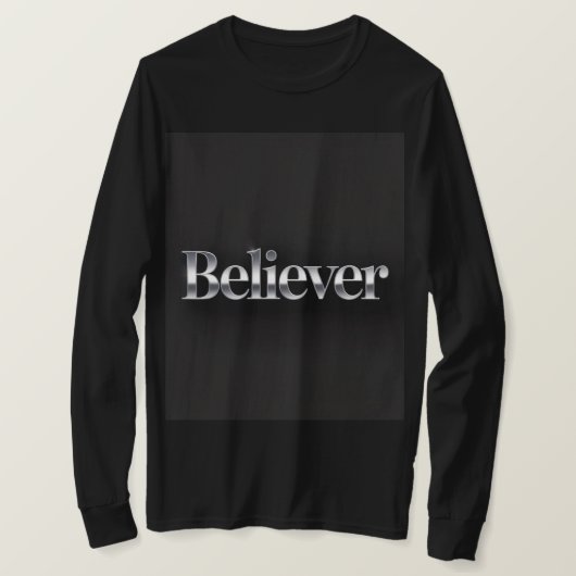 クリスチャン ブラックTシャツ 信仰者 Tシャツ (デザイン正面)