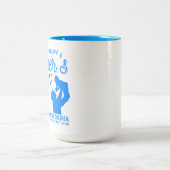 クリスチャン・ブルー父の日詩篇103:13聖書 ツートーンマグカップ (中央)