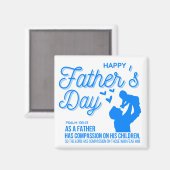 クリスチャン・ブルー父の日詩篇103:13聖書 マグネット (正面/裏面)