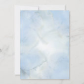 クリスチャン ブルー ホワイト ウェディング 招待状 (裏面)