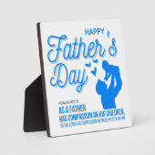 クリスチャン ブルー 父の日 詩篇103:13 聖書 フォトプラーク (正面)