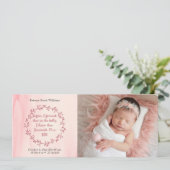 クリスチャン・ベイビー・ガール・バース・アナウンス 案内状 (スタンド正面)