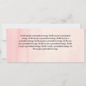 クリスチャン・ベイビー・ガール・バース・アナウンス 案内状 (裏面)