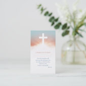 クリスチャン・ホワイト・クロス 名刺 (スタンド正面)