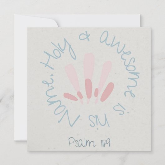 クリスチャン ポストカード / フェイス カード (正面)