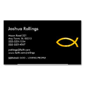 クリスチャン マグネット名刺 (正面)