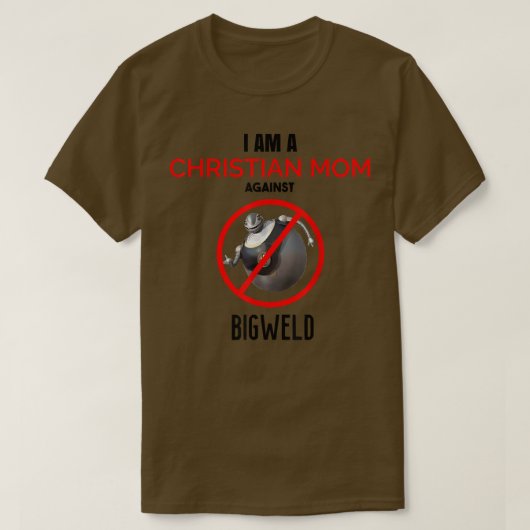 クリスチャン・ママ対ビグウェルド Tシャツ (デザイン正面)