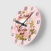 クリスチャン・ママ ラウンド壁時計 (傾斜)