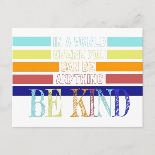 クリスチャン・ミラクルワーカーBE Kind ポストカード (正面)