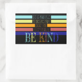 クリスチャン・ミラクルワーカーBE Kind 長方形シール (バッグ)