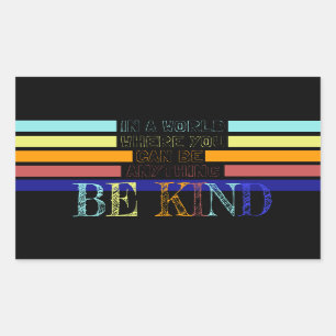 クリスチャン・ミラクルワーカーBE Kind 長方形シール