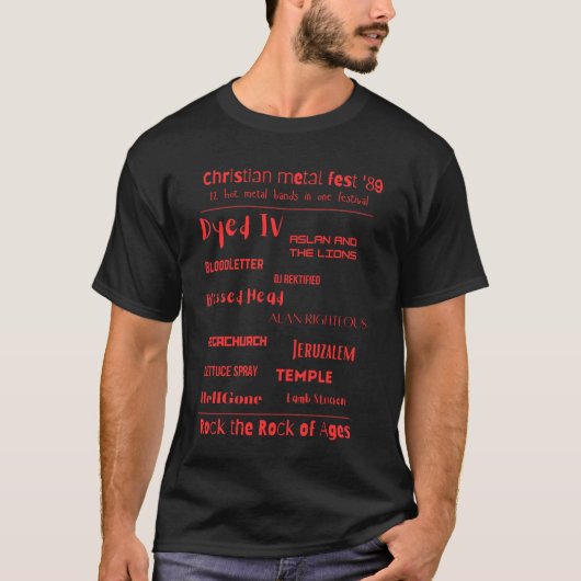 クリスチャン・メタルフェスト89 Tシャツ (正面)